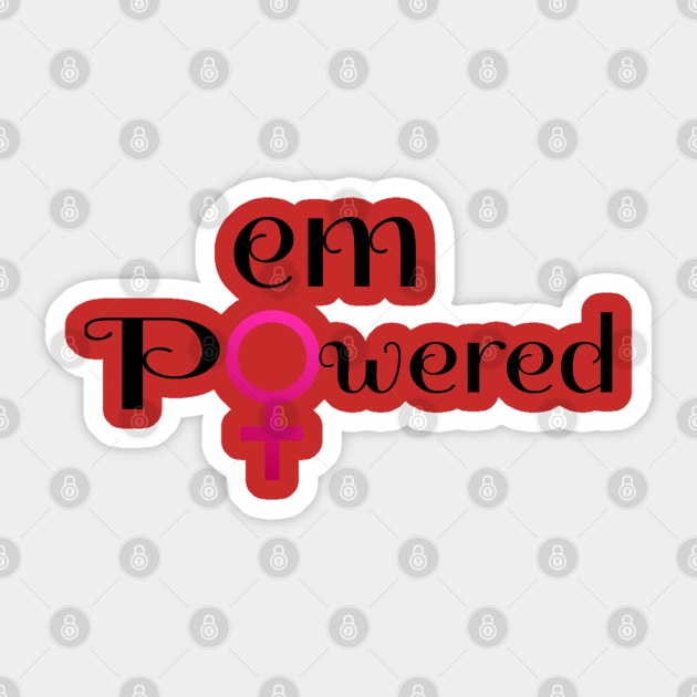 em Powered Sticker by Mommag9521